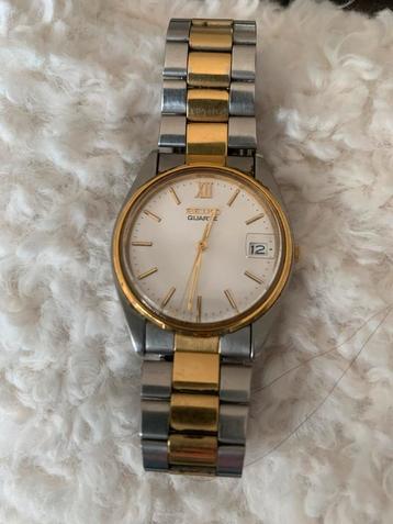 Seiko Heren Polshorloge - Staal/Goud beschikbaar voor biedingen