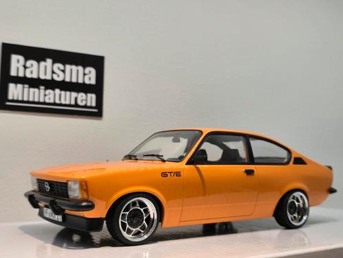 Opel kadett C Coupe GT/E Oranje + ATS Classics - 1:18 Norev, Hobby en Vrije tijd, Modelauto's | 1:18, Zo goed als nieuw, Auto