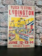 MOOIE OUDE AFFICHE FESTIVAL PERCH 1956, Verzamelen, Merken en Reclamevoorwerpen, Ophalen, Gebruikt
