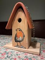Unieke handgeschilderde vogelhuisjes . Leuk als kerstkado!, Ophalen of Verzenden, Nieuw, Acrylverf