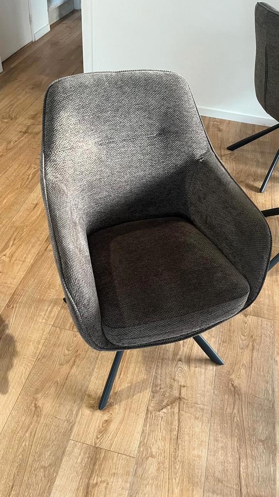 2 Eetkamerstoelen Avio Graphite, Huis en Inrichting, Stoelen, Twee, Ophalen