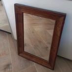 Retro oude houten spiegel Vintage, Antiek en Kunst, Antiek | Spiegels, Ophalen of Verzenden, Rechthoekig, Minder dan 100 cm