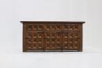 Vintage Spaans Brutalist Sideboard, Ophalen, Vintage, design, 150 tot 200 cm, Zo goed als nieuw