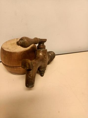 Antieke Messing Kraan - 12,5 cm beschikbaar voor biedingen
