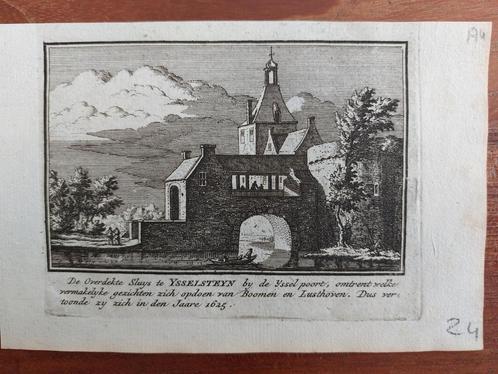 174 / De overdekte sluys te Ysselstein - IJsselstein, Antiek en Kunst, Kunst | Etsen en Gravures, Ophalen of Verzenden