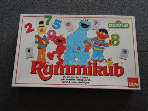 Rummikub Junior , Sesamstraat uitvoering, Hobby en Vrije tijd, Gezelschapsspellen | Overige, Gebruikt, Een of twee spelers, Drie of vier spelers