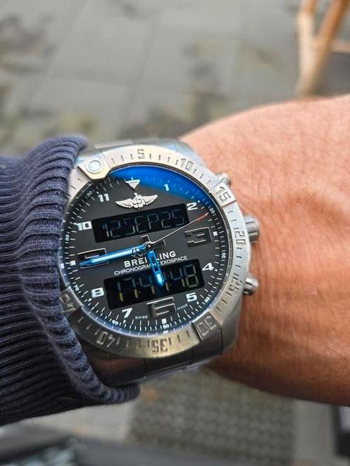 Breitling b55 connected titanium 46mm, Sieraden, Tassen en Uiterlijk, Horloges | Heren, Zo goed als nieuw, Breitling, Staal, Ophalen of Verzenden
