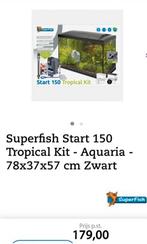 Aquarium, Dieren en Toebehoren, Vissen | Aquaria en Toebehoren, Ophalen of Verzenden, Zo goed als nieuw, Gevuld zoetwateraquarium