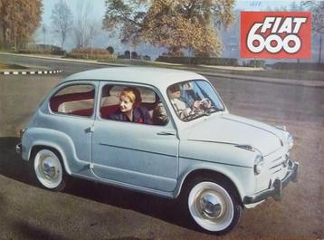 Folder FIAT 600D/ Multipla + Prijs/ Specificatielijst 1959 beschikbaar voor biedingen