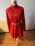 Prachtige kanten jurkje met voering maat S, Ophalen of Verzenden, Zo goed als nieuw, Knielengte, Maat 36 (S)