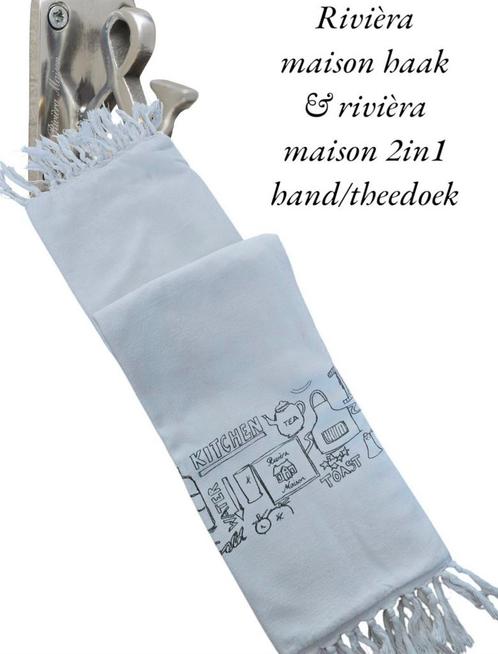 Rivièra maison haak & RM 2 in 1 hand/theedoek, Huis en Inrichting, Keuken | Keukenbenodigdheden, Ophalen of Verzenden