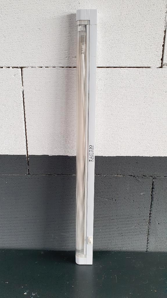 TL lamp, TL-armatuur met lamp, 57 cm. 7A9, Huis en Inrichting, Lampen | Wandlampen, Gebruikt, Ophalen of Verzenden