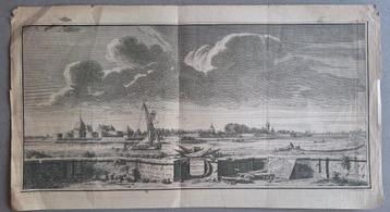 Originele koperravure stadsaanzicht Sluis uit 1740 beschikbaar voor biedingen