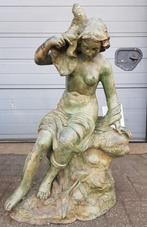 Bronze fontein waterspuwer van een vrouw Kunstwerk, Tuin en Terras, Waterpartijen en Fonteinen, Zo goed als nieuw, Ophalen, Fontein