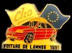 Renault Clio Voiture de l'annnee 1991 pin- emaille, Verzamelen, Speldjes, Pins en Buttons, Nieuw, Transport, Speldje of Pin, Verzenden