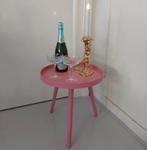 Klein bijzettafeltje Salontafel Tafeltje Tafel Roze Brocante, Huis en Inrichting, Tafels | Bijzettafels, Ophalen