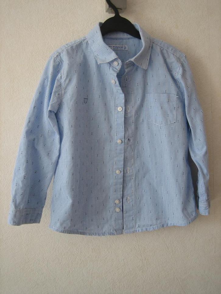 mooi overhemd bloesje van Mayoral maat 98, Kinderen en Baby's, Kinderkleding | Maat 98, Gebruikt, Jongen of Meisje, Overhemd of Blouse