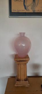 Vintage  design vaas, opaline roze., Ophalen of Verzenden