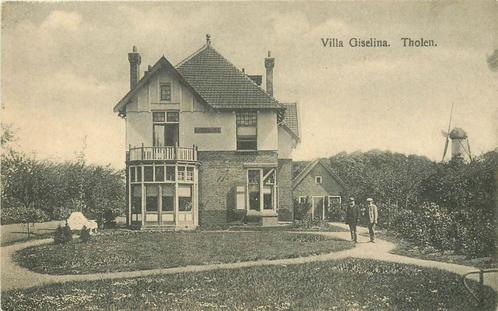 (386-327-029) Tholen Villa Giselina, Verzamelen, Ansichtkaarten | Nederland, Zeeland, Verzenden
