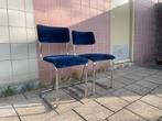 Twee gispen eetkamerstoelen, Ophalen, Gebruikt, 60 tot 90 cm, Metaal