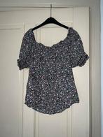 Zomer top shirt bloemetjes off-shoulder C&A xs 34, Maat 34 (XS) of kleiner, Blauw, Ophalen of Verzenden, Zo goed als nieuw