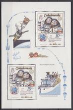 Tjechoslowakije blok kosmonauten Soyouz 28, Postzegels en Munten, Postzegels | Thematische zegels, Overige thema's, Ophalen of Verzenden