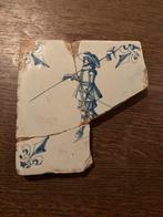 17e eeuwse soldaten tegel fragment, Ophalen of Verzenden