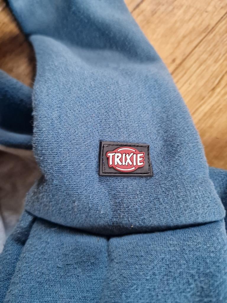 Trixie Hondendraagzak - Blauw, Overige merken, Ophalen of Verzenden, Zo goed als nieuw, Buik