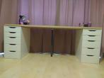 Bureau 200x60 met alex ladenkasten, Huis en Inrichting, Bureaus, Ophalen, Zo goed als nieuw