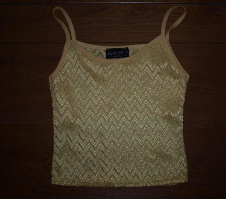 Geel Kanten Topje (S) nieuw!, Kleding | Dames, Tops, Nieuw, Maat 36 (S), Geel, Zonder mouw, Ophalen of Verzenden