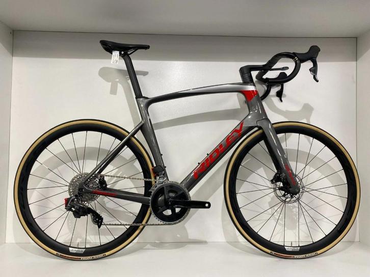Ridley Noah Disc 7E Rival AXS 2x12sp Grijs/Rood L 2024, Fietsen en Brommers, Fietsen | Racefietsen, Nieuw, Overige merken