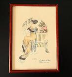 A. Louchel, oude modeprent La Femme Chic, L' Album de Bal, Gebruikt, Ophalen of Verzenden, Voor 1940, Prent