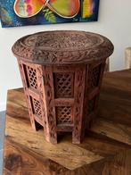 Houtsnijwerk planten tafel pilaar console Indonesie handwerk, Verburgt Vintage, Gebruikt, Ophalen of Verzenden, https://verburgtvintage.nl/#contact
