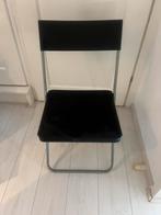 Zwarte klapstoelen per stuk € 3,00 totaal 16 stuks, Huis en Inrichting, Stoelen, Ophalen, Kunststof, Gebruikt, Zwart