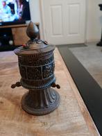 Antieke bronzen gebedsmolen compleet, Ophalen of Verzenden