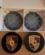 Officiële porsche Wielnaafafdekkingen met geborduurde logo, Ophalen of Verzenden, Nieuw