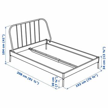 Bed Ikea (zo goed al nieuw) - afbeelding 1