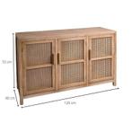 Webbing Bandung Dressoir (xenos) 120x40x72cm, Huis en Inrichting, Ophalen, Gebruikt, 25 tot 50 cm