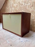 Vintage jaren’50/‘60 poul cadovius wandkast zwevend kastje, Gebruikt, Teakhout, Ophalen of Verzenden, Minder dan 150 cm