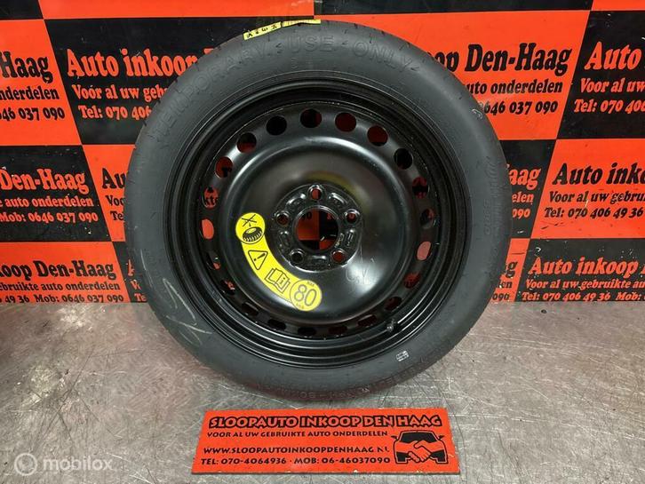 Ford Volvo ('11-'18) Thuiskomer + Band | 5x108 | T125/70/R16, Auto-onderdelen, Banden en Velgen, Gebruikt, Ophalen of Verzenden