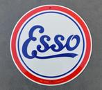Esso rond bord benzine olie retro 30cm, Verzamelen, Merken en Reclamevoorwerpen, Nieuw, Reclamebord, Ophalen of Verzenden