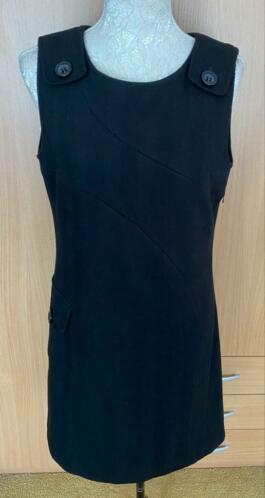 Monari jurk maat 38, Kleding | Dames, Jurken, Zo goed als nieuw, Maat 38/40 (M), Zwart, Boven de knie, Ophalen of Verzenden