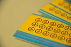 zware kwaliteit labels AARDE / GROUND, prijs is per 54 stuks, Ophalen of Verzenden, Nieuw