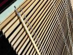 Houten jaloezieën - 2 stuks, Ophalen, Gebruikt, 100 tot 150 cm, 100 tot 150 cm