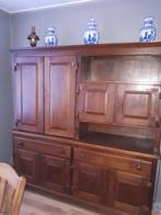 Donker eiken kast, Huis en Inrichting, Kasten | Buffetkasten, Ophalen, Gebruikt, Eikenhout, 200 cm of meer