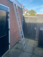 Ladder 1 deel 2,65 meter 10 treden, aluminium, zie fotos., Doe-het-zelf en Verbouw, Ladders en Trappen, Ophalen, Gebruikt, Ladder