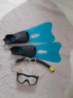 Flippers en duikbril snorkel, Gebruikt, Ophalen of Verzenden