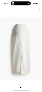 Nieuwe mama denim midi rok H&M maat XS, Ophalen, H&M, Wit, Nieuw