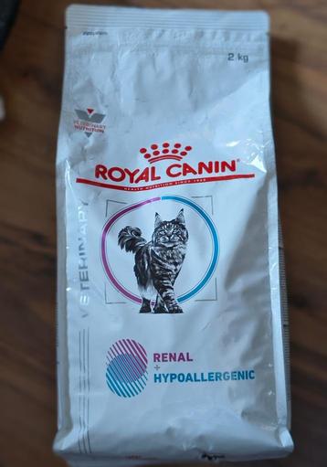 Royal Canin Renal + Hypoallergenic droogvoer voor de kat  beschikbaar voor biedingen