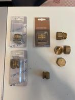 Knelkoppelingen, Eindkappen & Draadnippel 3/4", Doe-het-zelf en Verbouw, Buizen en Afvoer, Overige materialen, Overige typen, Nieuw